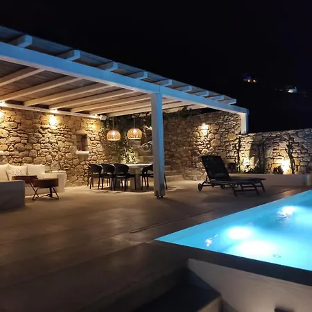 Mykonian Luxury Azure W Sea View And Pool فيلة