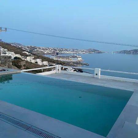 Mykonian Luxury Azure W Sea View And Pool آغيوس ستيفانوس